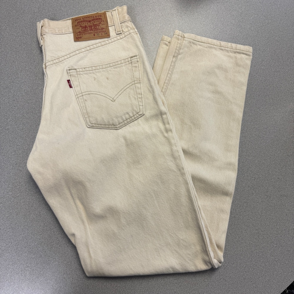 Levi's Cream Jeans 31x 34